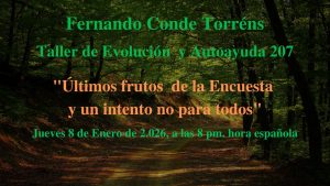 Taller de Evolución 207 Últimos frutos de la Encuesta e intento